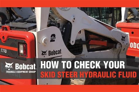 how do you check hydraulic fluid on a skid steer|bobcat track loader fluid level.